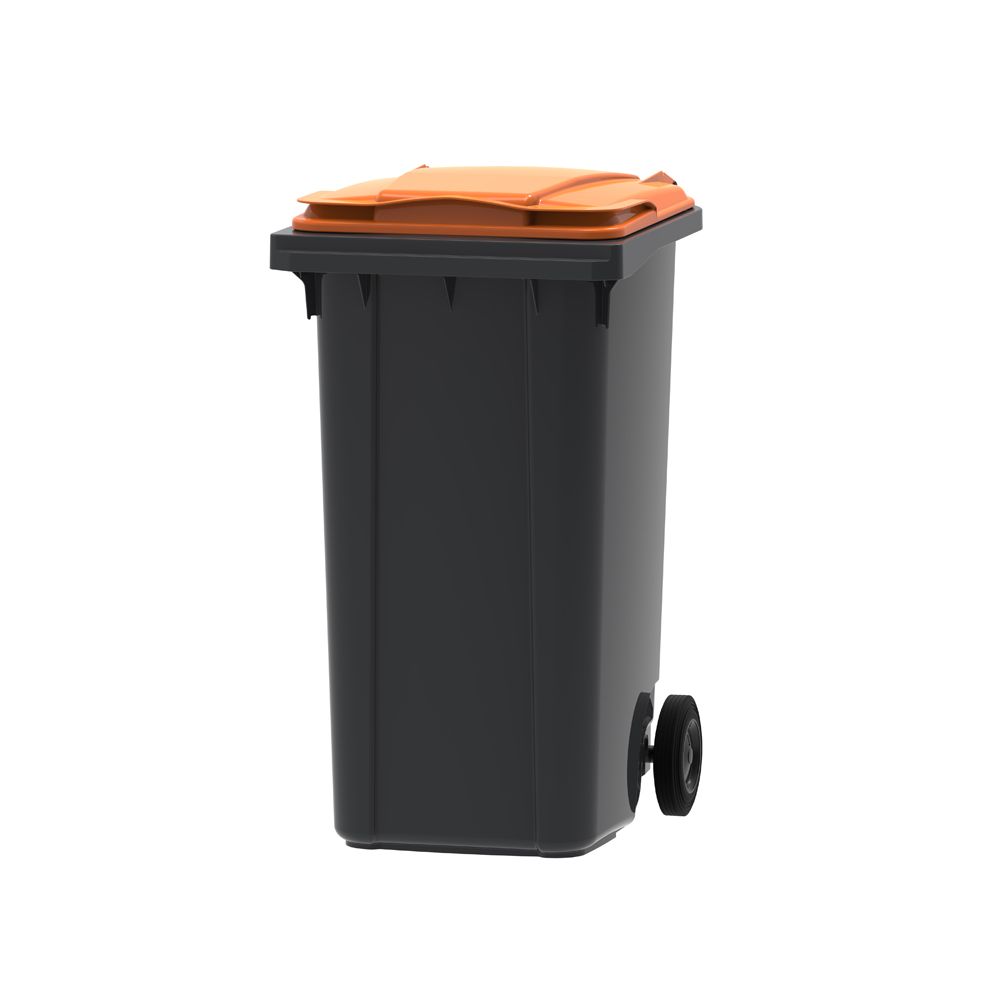 Mini-container 240 ltr grijs - oranje