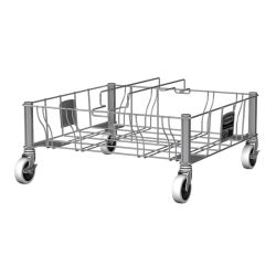 Rubbermaid Slim Jim dubbele RVS dolly - RVS