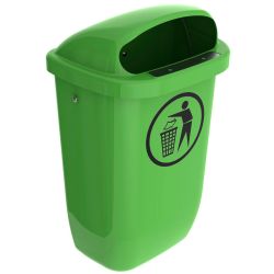 Buitenafvalbak DIN-PK 50 ltr - limegroen