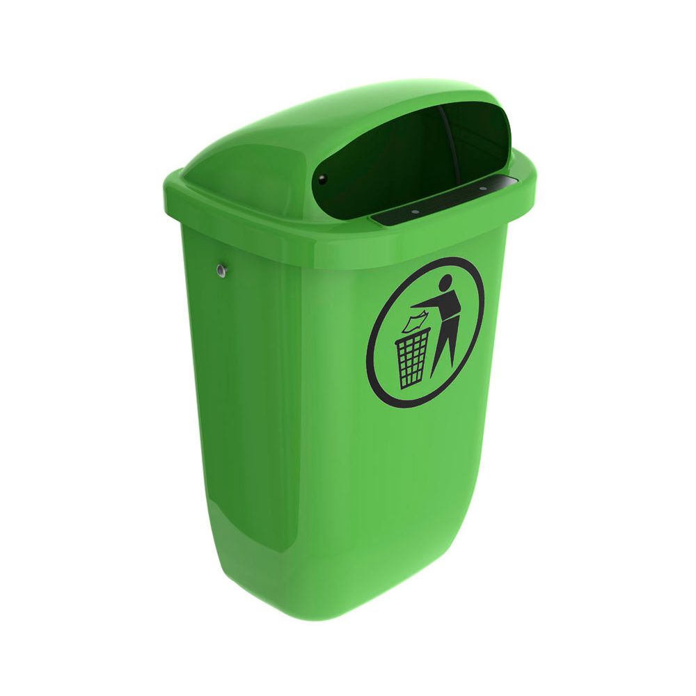 Buitenafvalbak DIN-PK 50 ltr - limegroen