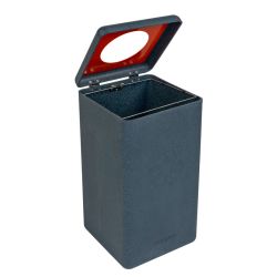 BrickBin cirulaire afvalbak Plastic 65 ltr - grijs/oranje
