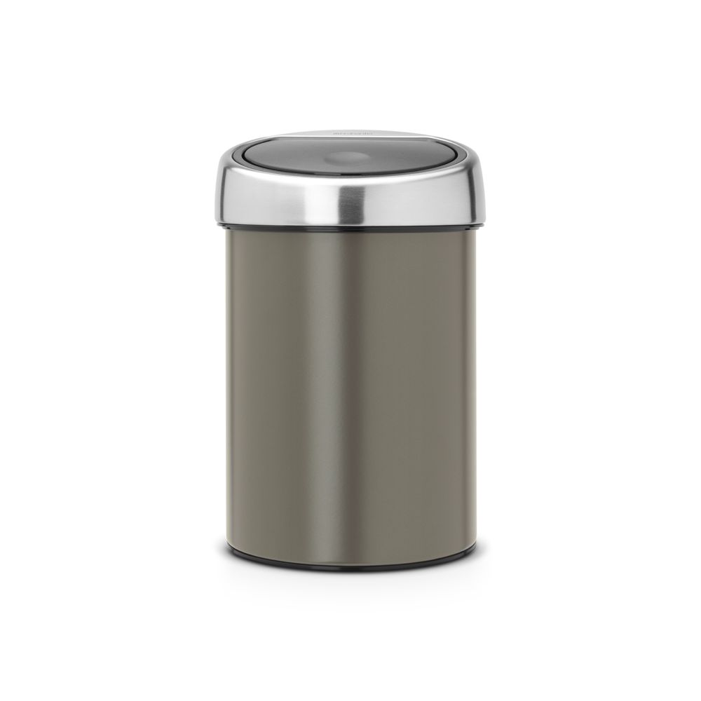 Brabantia wandafvalemmertje Touch bin - platinum