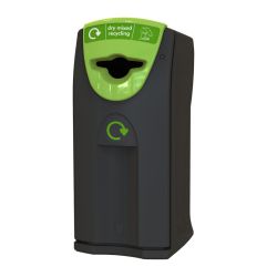 Recyclingcontainer Maxi Envirobin met Propeller opening 140 ltr - zwart/groen
