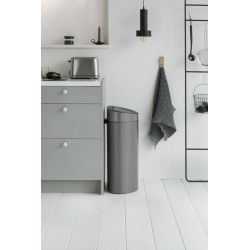 Brabantia Touch Bin 40 ltr - platina