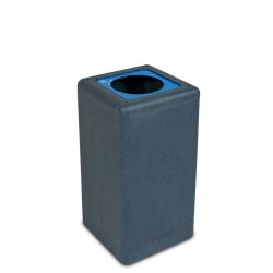 BrickBin cirulaire afvalbak Paper 65 ltr - grijs/blauw