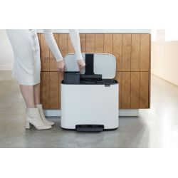Brabantia Bo pedaalemmer 3x11 ltr - wit