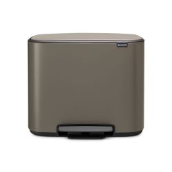 Brabantia Bo pedaalemmer 3x11 ltr - platinum