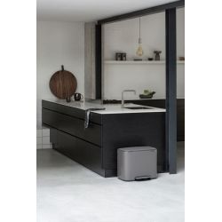 Brabantia Bo pedaalemmer 3x11 ltr - platinum