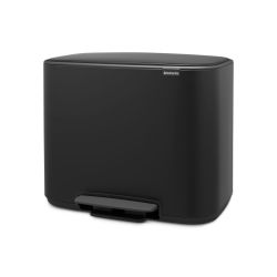 Brabantia Bo pedaalemmer 3x11 ltr - mat zwart