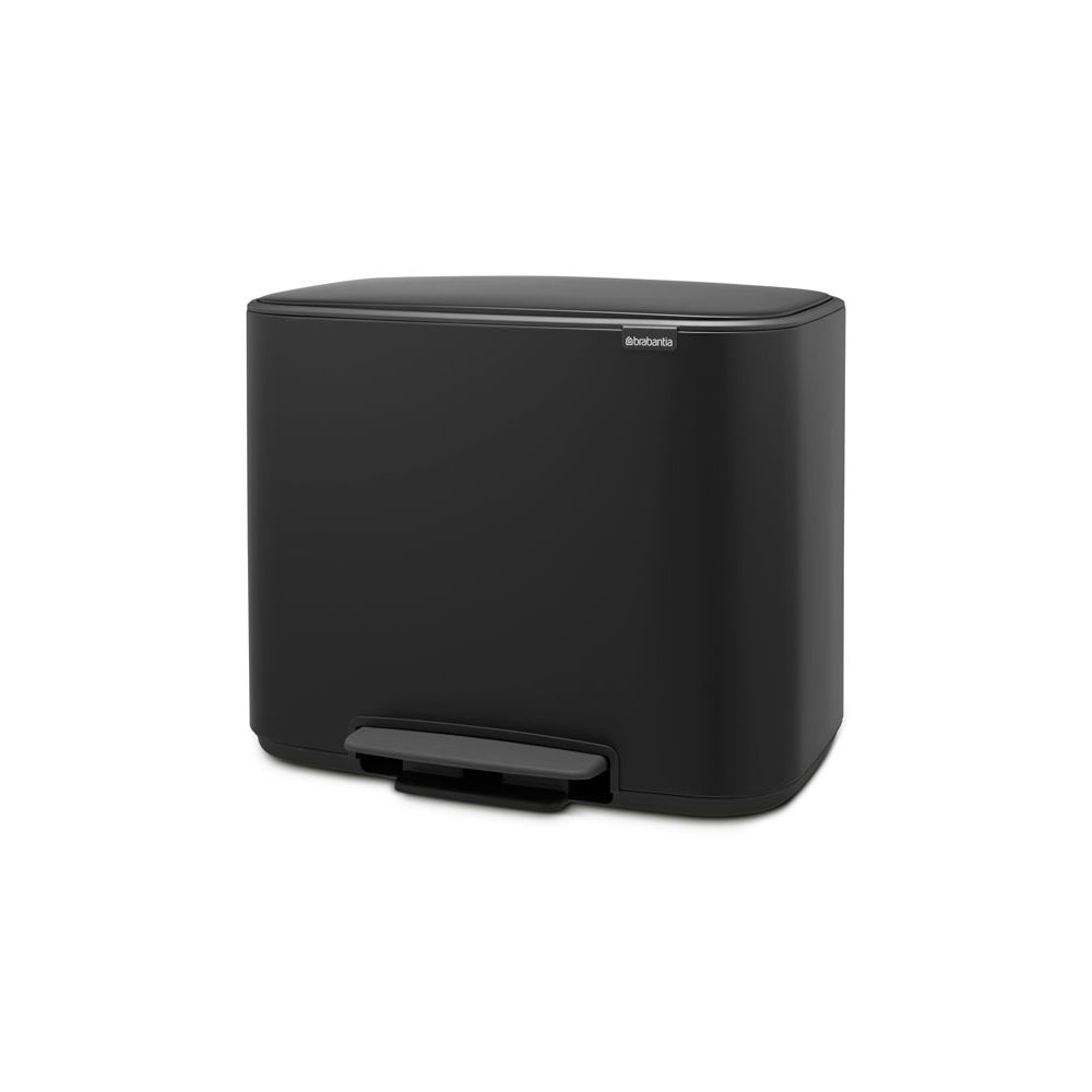 Brabantia Bo pedaalemmer 3x11 ltr - mat zwart