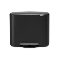 Brabantia Bo pedaalemmer 3x11 ltr - mat zwart