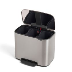 Brabantia Bo pedaalemmer 3x11 ltr - mat RVS FFP