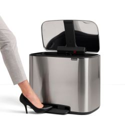 Brabantia Bo pedaalemmer 3x11 ltr - mat RVS FFP