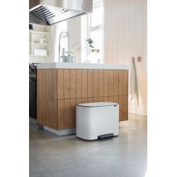 Brabantia Bo pedaalemmer 36 ltr - wit