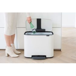 Brabantia Bo pedaalemmer 36 ltr - wit