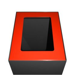 Top modulaire afvalscheidingsunit 60 ltr rood