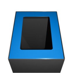 Top modulaire afvalscheidingsunit 60 ltr - blauw