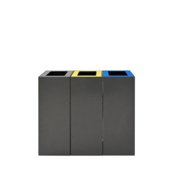 Modulaire afvalscheidingsunit 60 ltr - donkergrijs