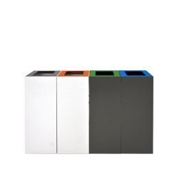 Modulaire afvalscheidingsunit 60 ltr - donkergrijs