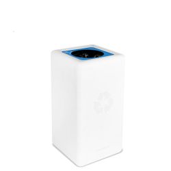 BrickBin cirulaire afvalbak Paper 65 ltr - wit/blauw