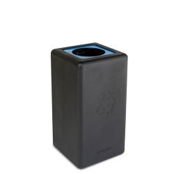 BrickBin cirulaire afvalbak Paper 65 ltr - zwart/blauw