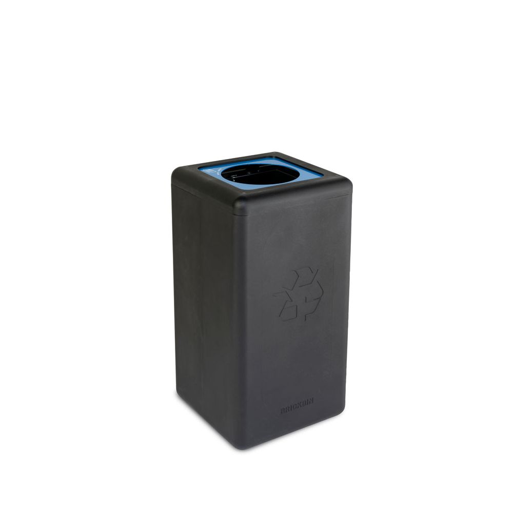 BrickBin cirulaire afvalbak Paper 65 ltr - zwart/blauw
