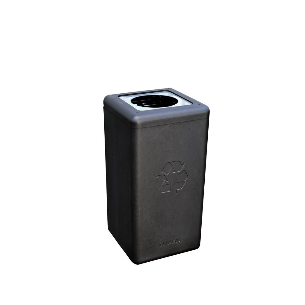 BrickBin circulaire afvalbak Waste 65 ltr - zwart/grijs