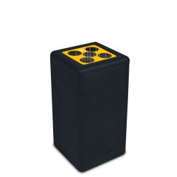 BrickBin circulaire Bekerbak Cups 65 ltr - zwart/geel