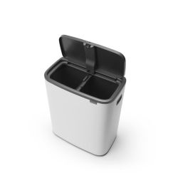 Brabantia Bo Touch Bin 2x30 ltr - wit