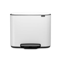 Brabantia Bo pedaalemmer 11+23 ltr - wit