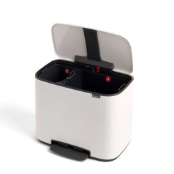 Brabantia Bo pedaalemmer 11+23 ltr - wit