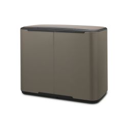 Brabantia Bo pedaalemmer 11+23 ltr - platinum