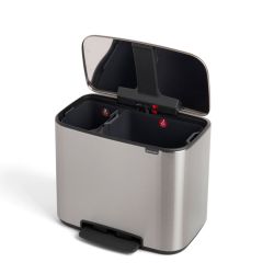 Brabantia Bo pedaalemmer 11+23 ltr - mat RVS FFP