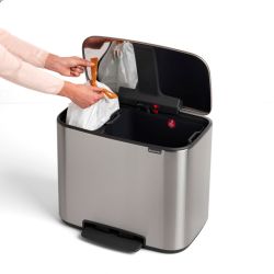 Brabantia Bo pedaalemmer 11+23 ltr - mat RVS FFP