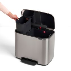 Brabantia Bo pedaalemmer 11+23 ltr - mat RVS FFP