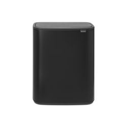 Brabantia Bo Touch Bin 2x30 ltr - mat zwart