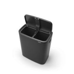 Brabantia Bo Touch Bin 2x30 ltr - mat zwart