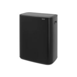 Brabantia Bo Touch Bin 2x30 ltr - mat zwart
