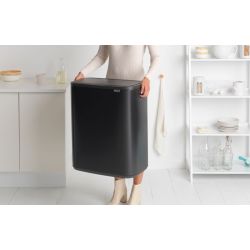 Brabantia Bo Touch Bin 2x30 ltr - mat zwart