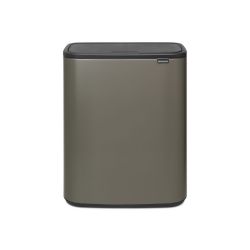 Brabantia Bo Touch Bin 2x30 ltr - platina
