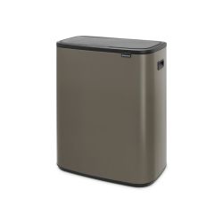Brabantia Bo Touch Bin 2x30 ltr - platina