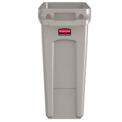 Rubbermaid Slim Jim met luchtsleuven 60 ltr - beige