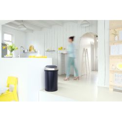 Brabantia Touch Bin 60 ltr - mat zwart/mat RVS