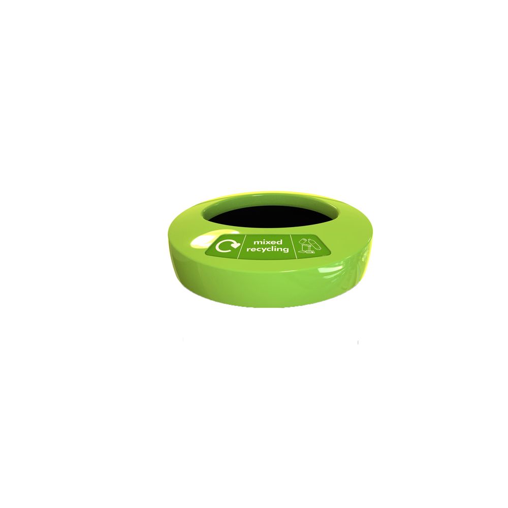 Deksel EcoAce mixed recycling - limegroen