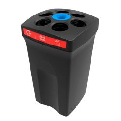 Bekerbak EnvirocupXL plastic cups zwart - rood