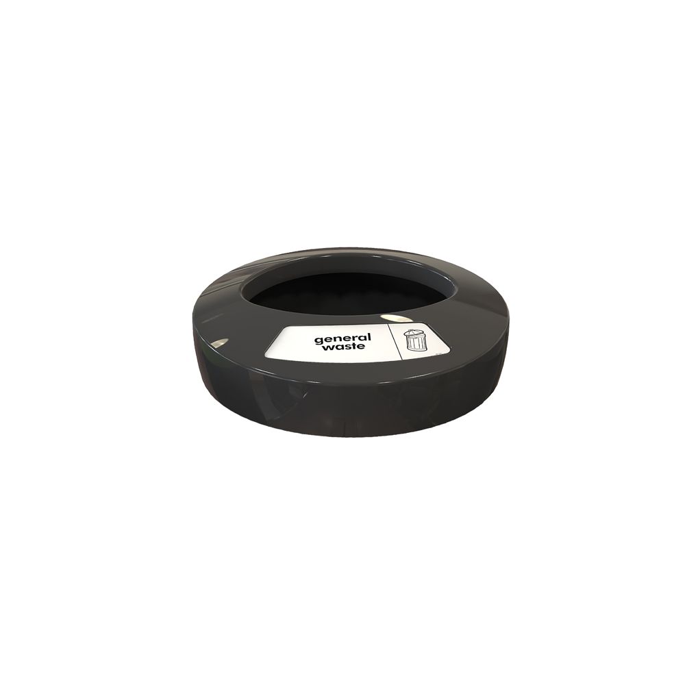 Deksel EcoAce general waste - zwart