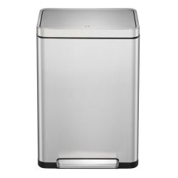 EKO X-Cube recycling pedaalemmer 20+20 ltr - mat RVS
