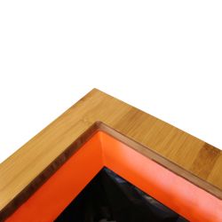 Lune afvalinzamelingsunit Paxa Medium 34 ltr - wit/bamboe /oranje