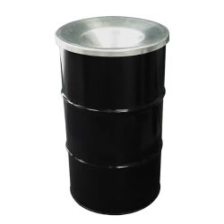 The BinBin afvalbak met vlamvertragend deksel 120 ltr - zwart