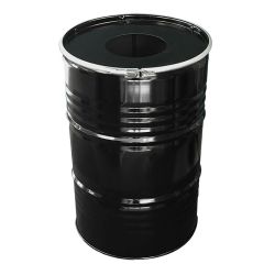 The BinBin afvalbak met inwerpopening 200 ltr - zwart